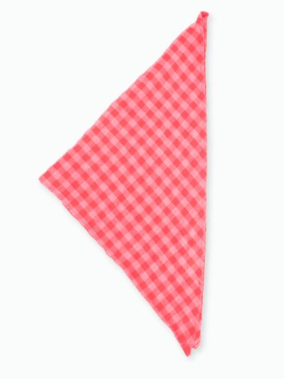 foulard vichy rose