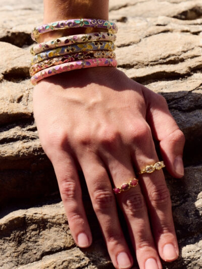 Bracelet jonc émaillé​