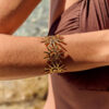 Bracelet doré manchette​​​​