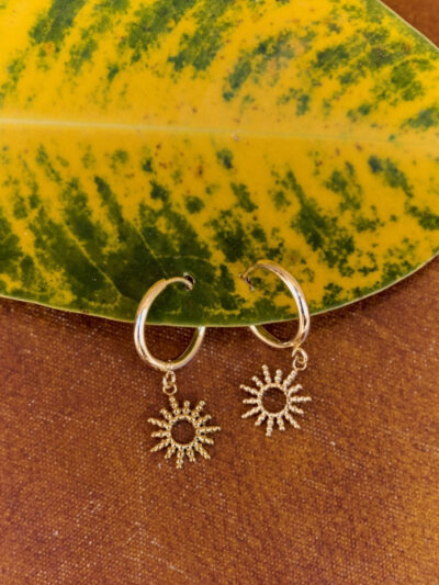 Boucles d'oreilles soleil
