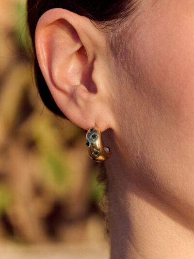 Mini créoles strass​
