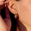 Boucles d'oreilles dorées​​