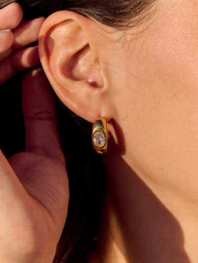Boucles d'oreilles dorées​​