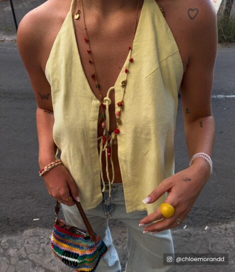 Collier long femme